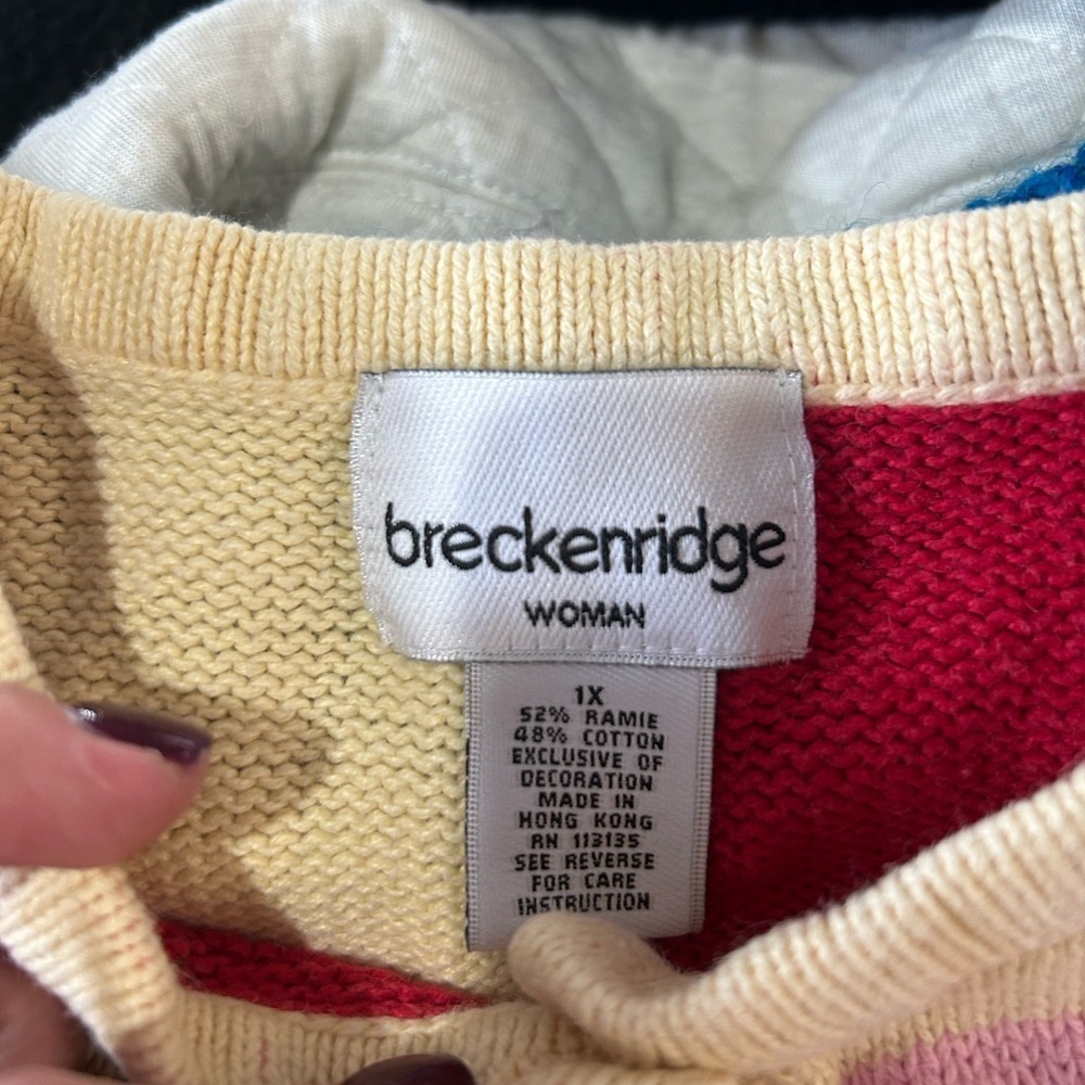Vintage Breckenridge Patch Heart Cardigan - Picture 2 of 7